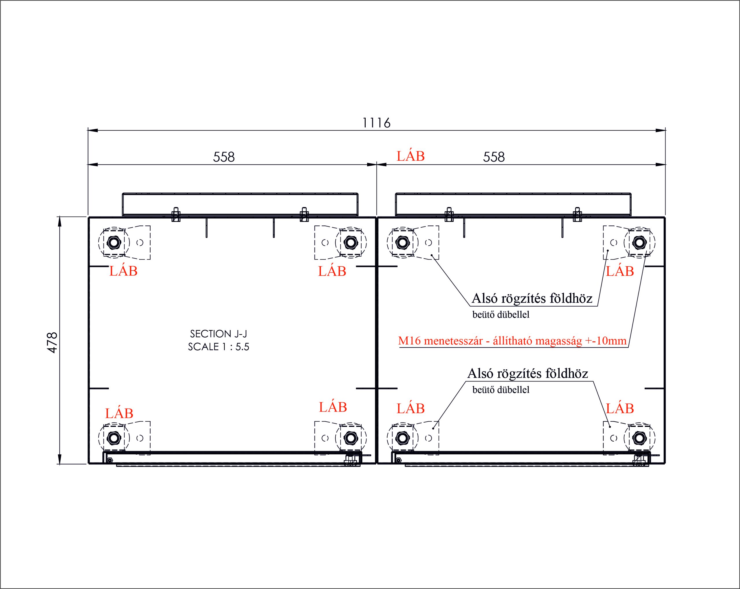 Pack Port Solutions modul 2 alul nézet-rögzítés