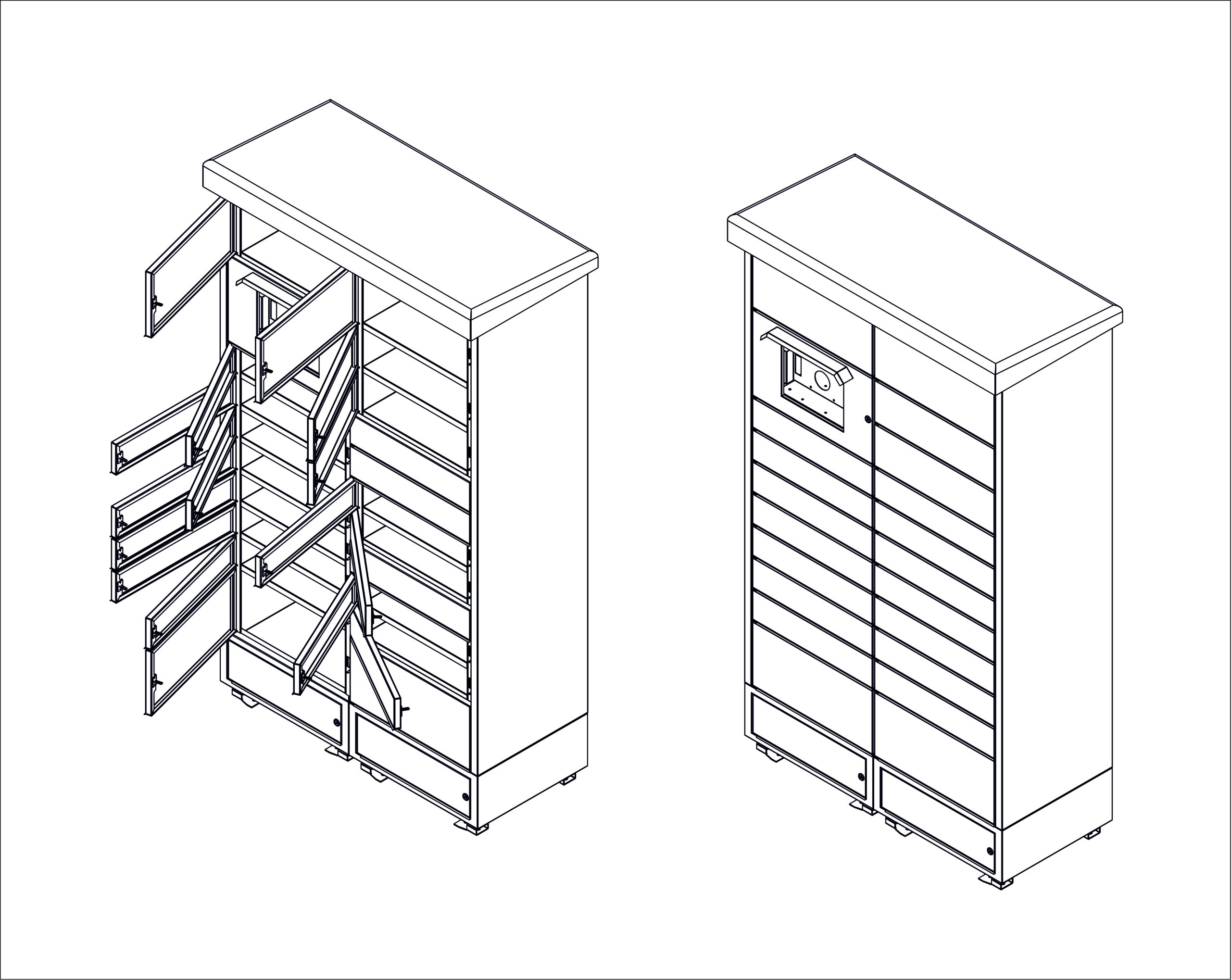 Pack Port Solutions modul 2 nyitva és csukva