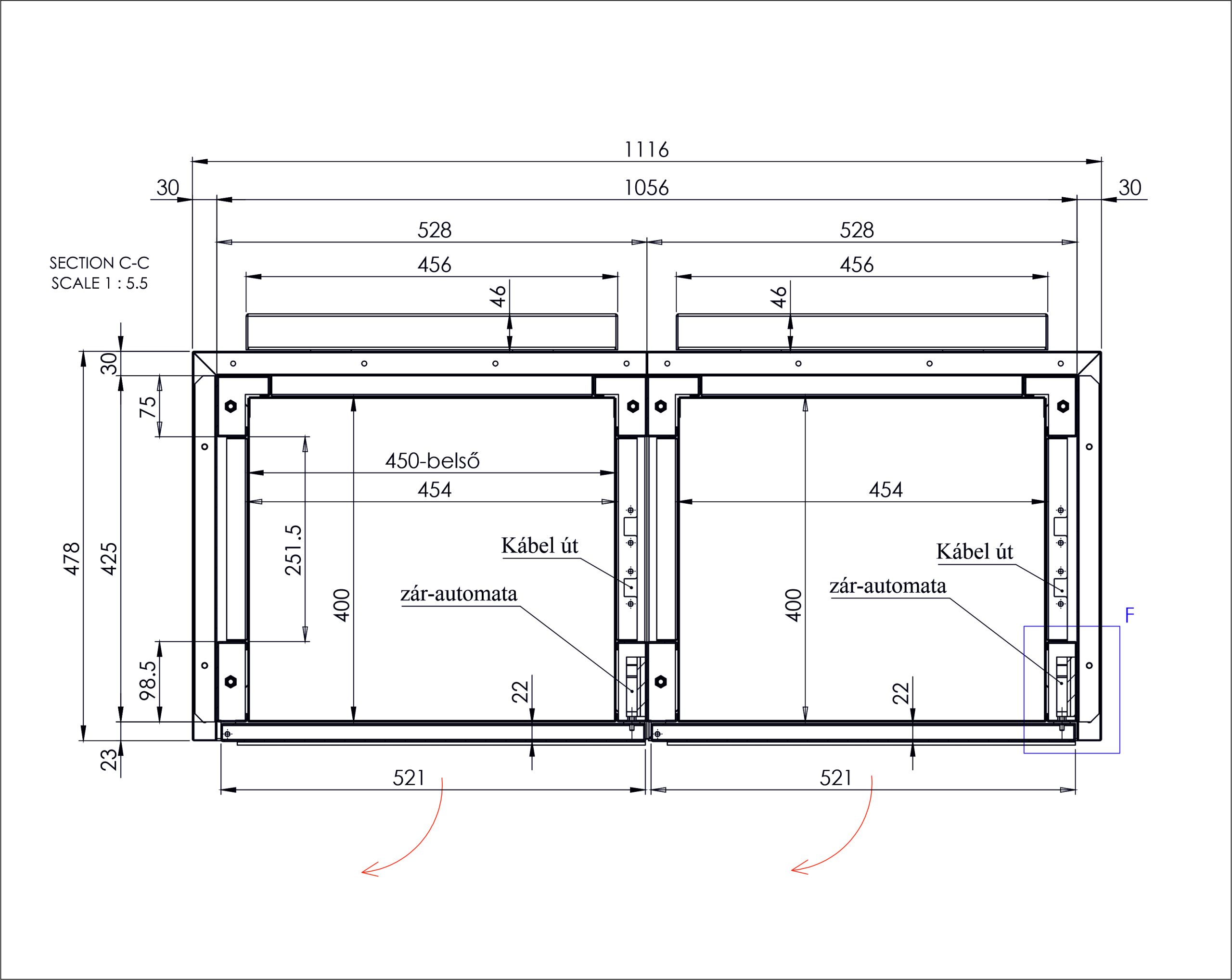 Pack Port solutions modul 2 felül nézet